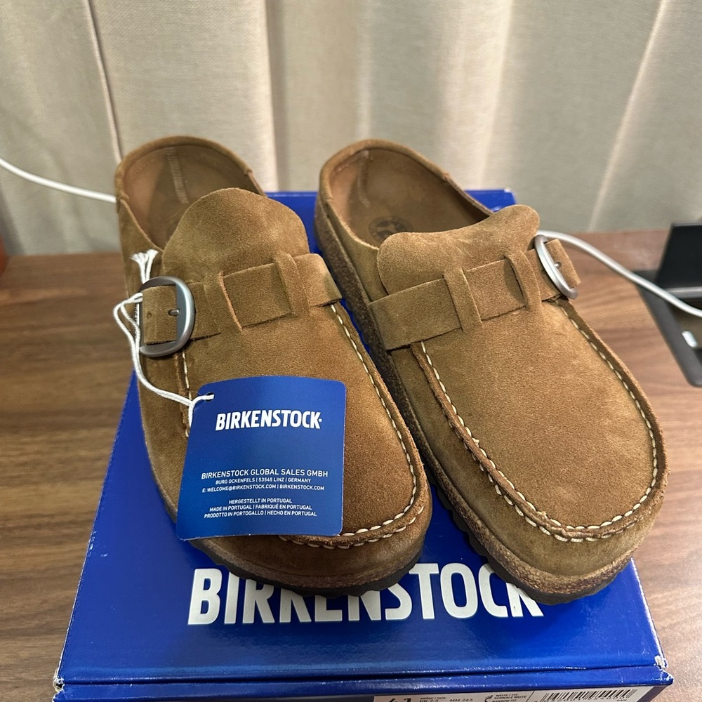 Birkenstock Brown Suede Loafers